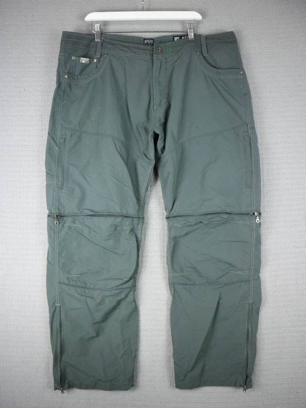 Kuhl Liberator Covertible Stealth Pants Mens 40x32 Nylon Used Cargo Hiking